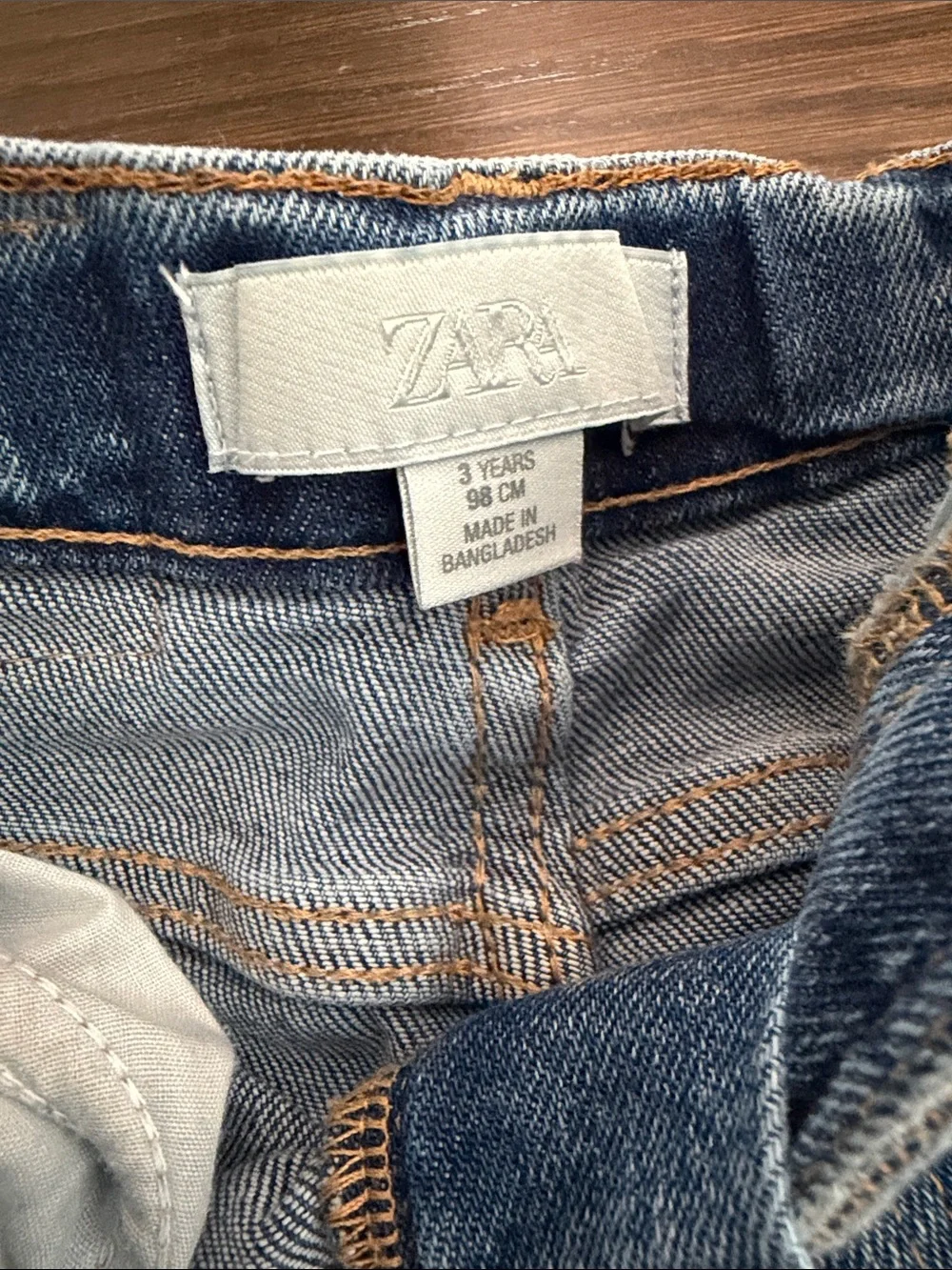 Zara toddler 3 Slim Straight med Blue Denim Jeans